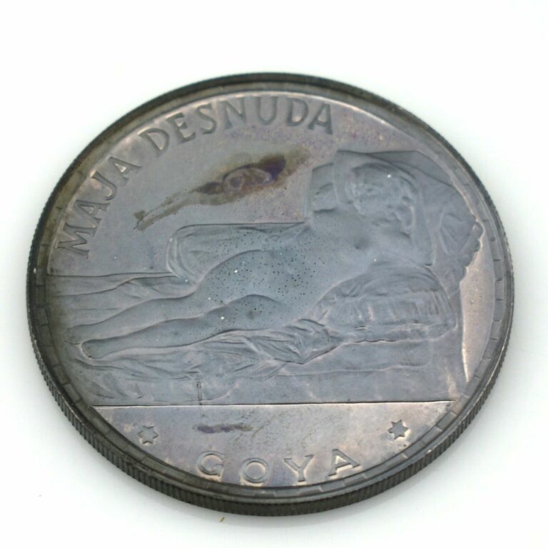 Read more about the article 1970 Equatorial Guinea Proof 100 Pesetas .999 Silver Coin Goya’s Maja Desnuda