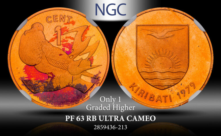 Read more about the article 1979 KIRIBATI CENT PF 63 RB ULTRA CAMEO NGC TONED COIN ONLY 1 GRADED HIGHER