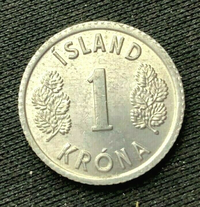 Read more about the article 1977 Iceland 1 Krona Coin UNC   World Coin    Aluminum  #K1205