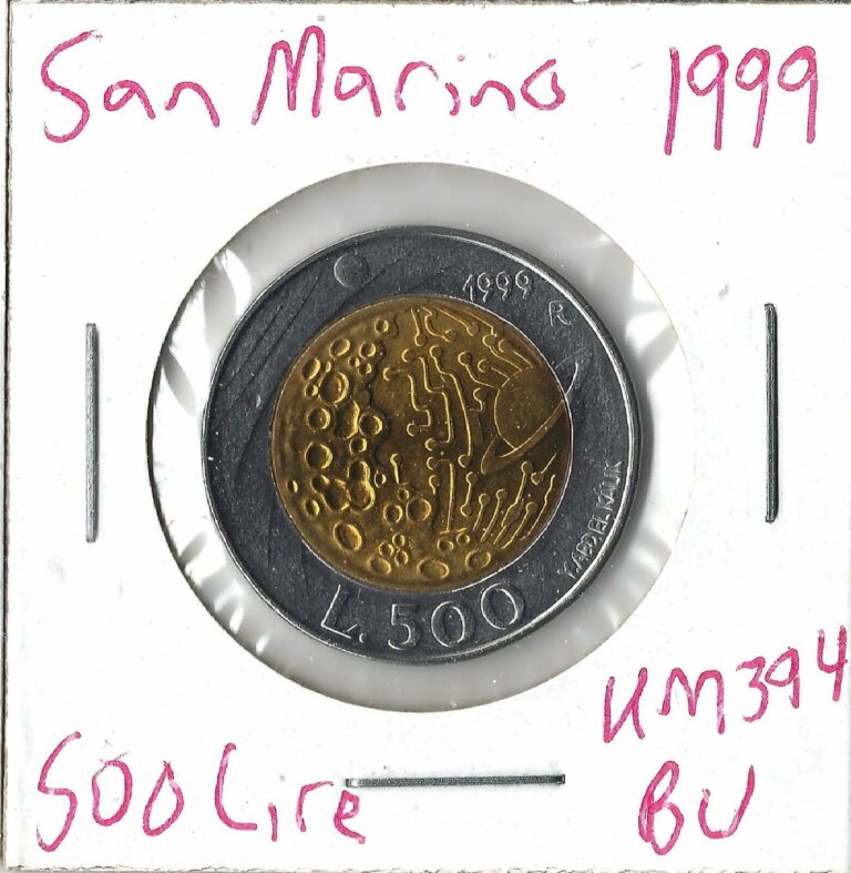 Read more about the article Coin San Marino 500 Lire 1999 KM394  combined shipping