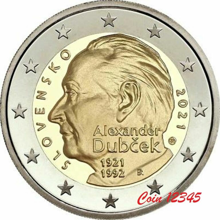 Read more about the article 2 Euro Comemmorative coin Slovakia 2021 DUBČEK