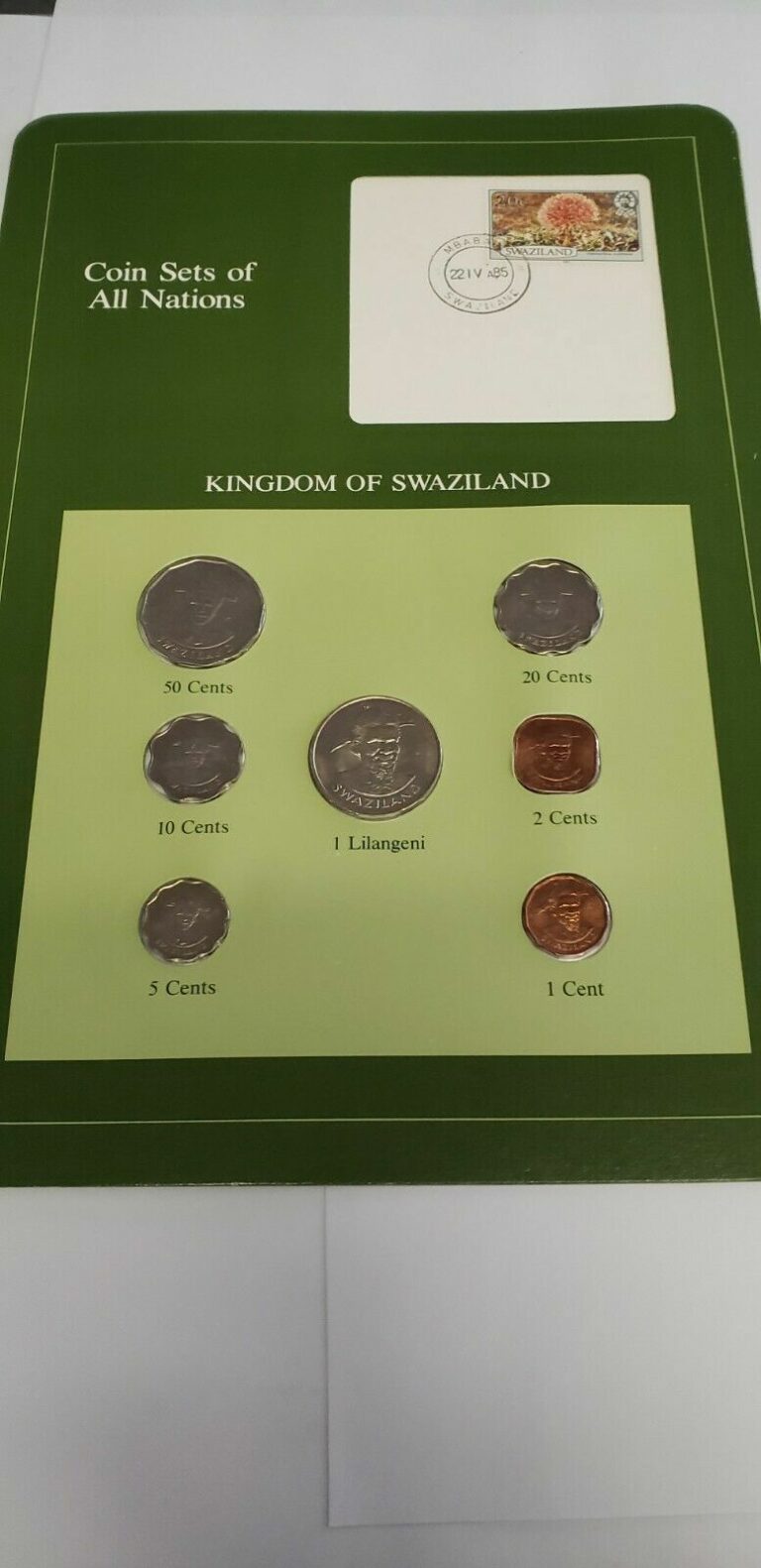 Read more about the article KINGDOM OF SWAZILAND COIN SET 7 COINS 1975-1986