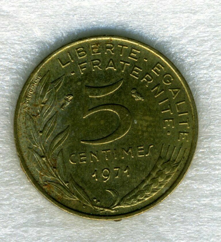 Read more about the article France 5 Centimes 1971 Coin – .99c flat shipping