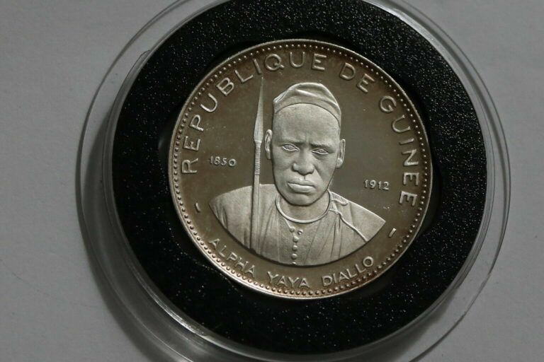 Read more about the article Guinea 250 Francs – 1969-Silver PP-Alpha Yaya Diallo PROOF B41 CG30