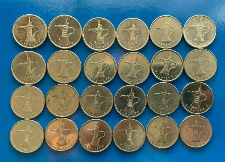 Read more about the article Lot of 24 United Arab Emirates UAE Dirham Coins