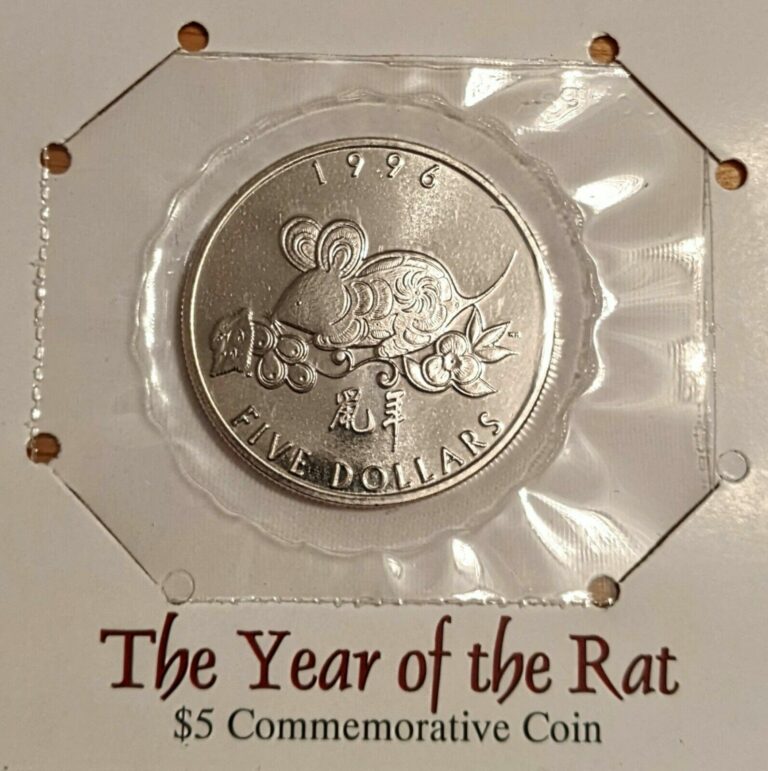 Read more about the article 1996 $5 Commemorative Coin – Year of the Rat – Republic of the Marshall Islands