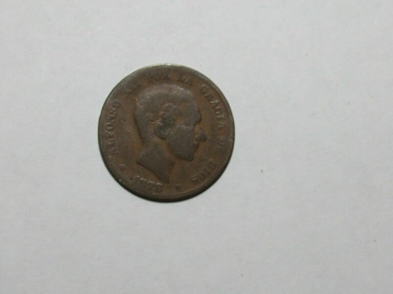 Read more about the article Old Spain Coin – 1878 10 Centimos – Circulated