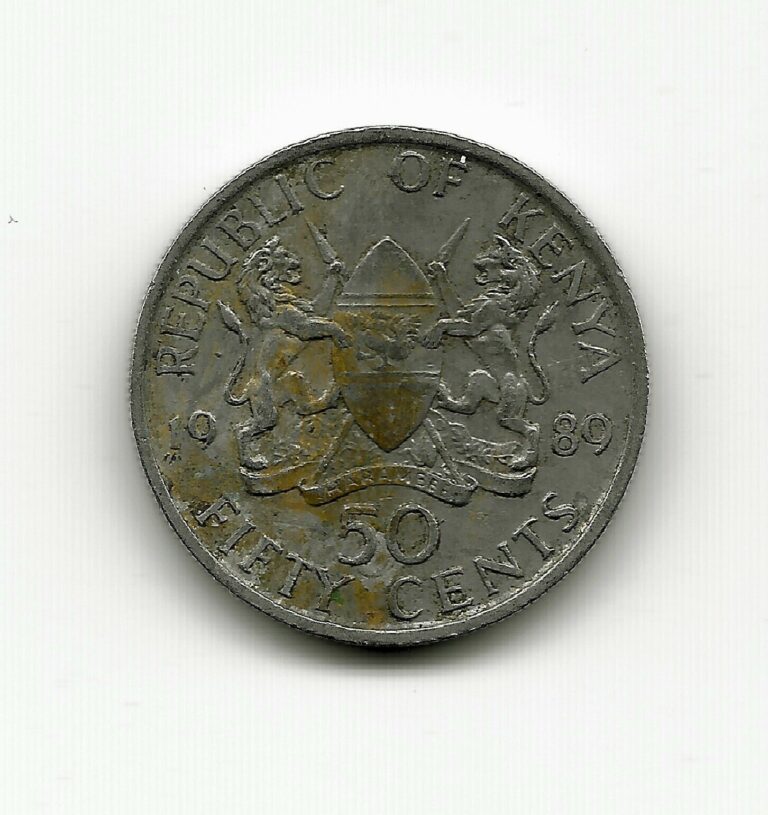 Read more about the article World Coins – Kenya 50 Cents 1989 Coin KM# 19 ; Lot-K2