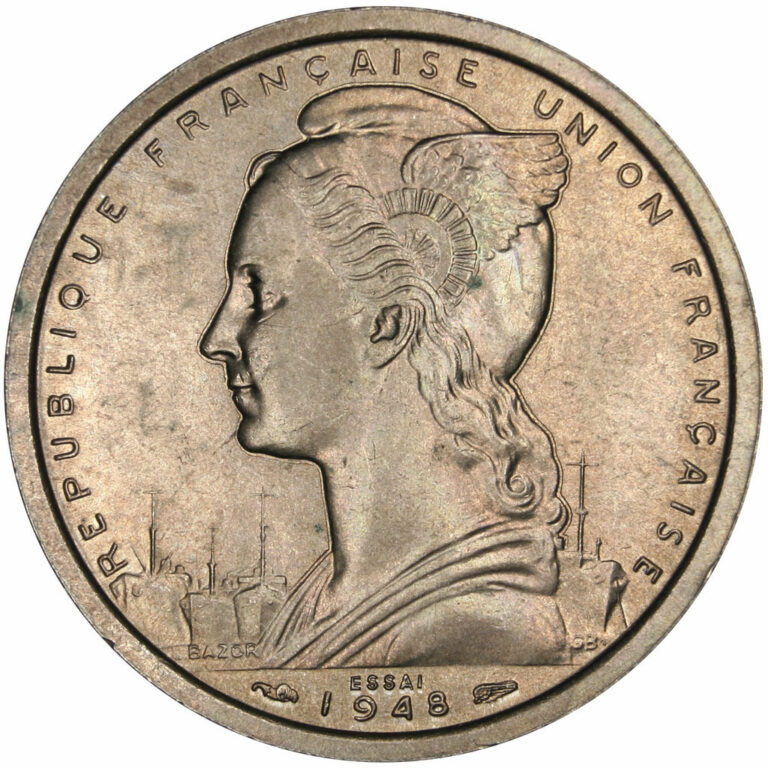 Read more about the article French colonial coins  Togo  2 Francs Essai