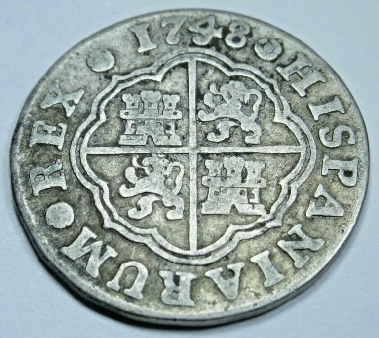 Read more about the article 1748 Spanish Silver 1 Reales Antique 1700’s Colonial Cross Pirate Treasure Coin