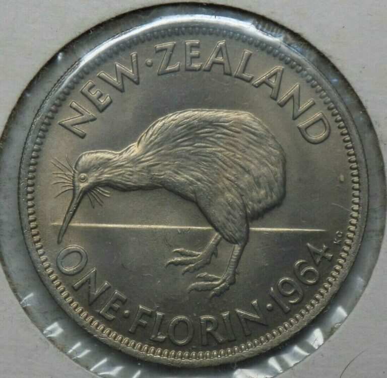 Read more about the article New Zealand 1964 1 Florin Coin