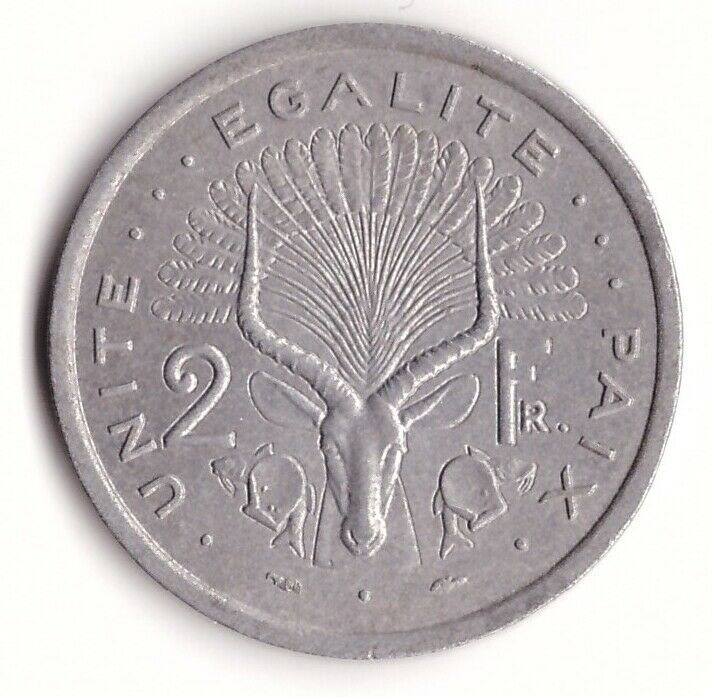 Read more about the article 2 Franc 1977 Djibouti Coin KM#21 – Waterbuck