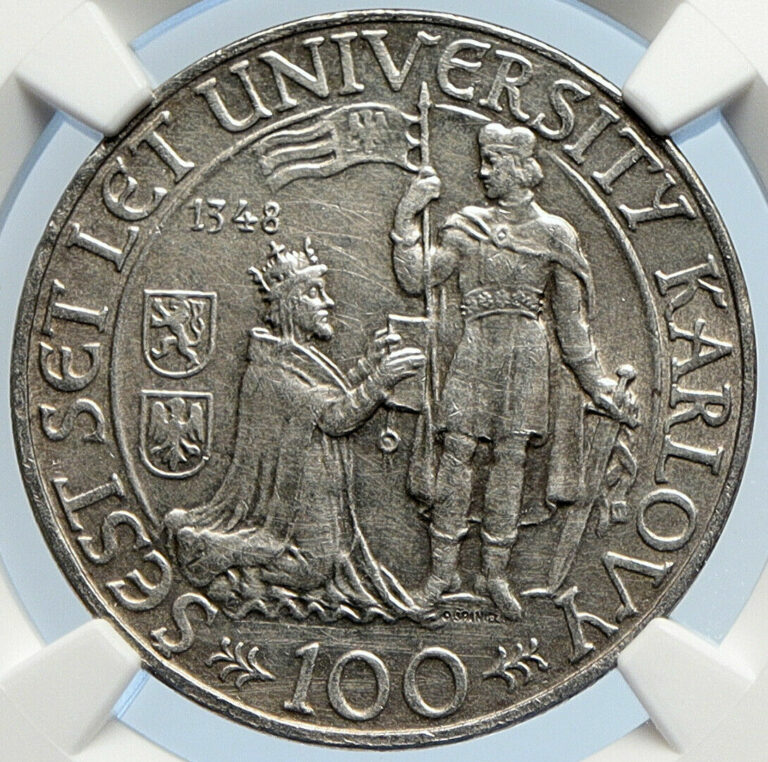 Read more about the article 1948 Czechoslovakia – Charles University OLD Silver 100 Korun Coin NGC i105884