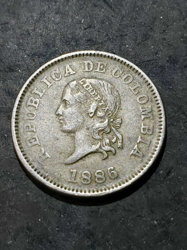 Read more about the article 1886 COLOMBIA 5 CENTAVOS Coin #feb1