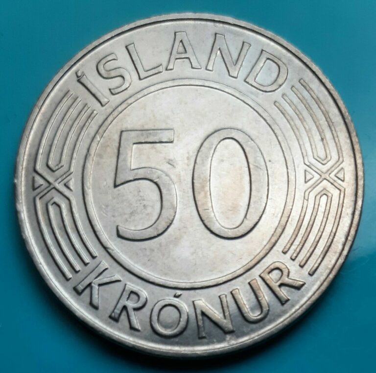 Read more about the article Iceland 50 Kronur 1978 KM#19 Copper-Nickel Republic of Iceland (200)