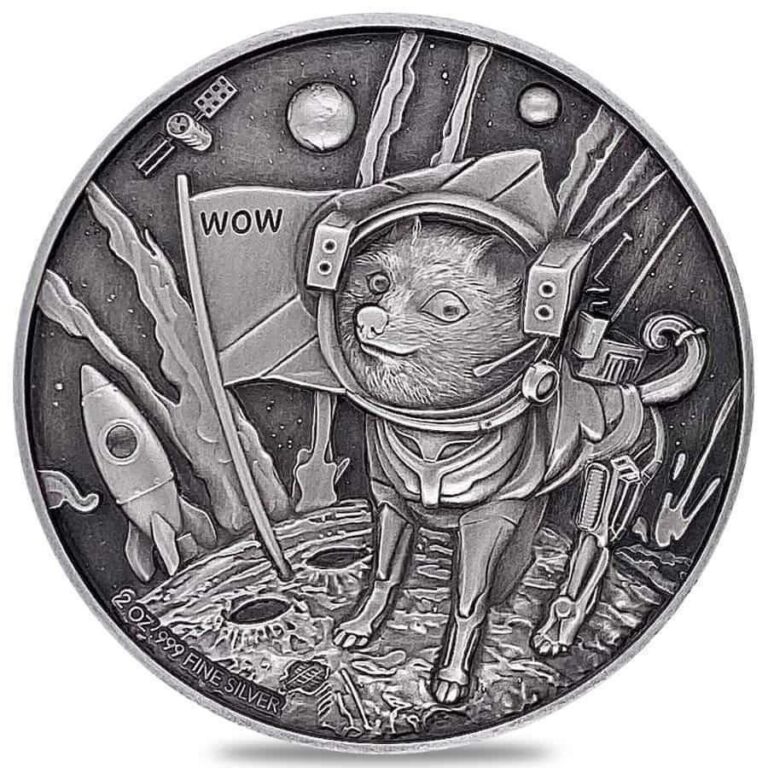 Read more about the article 2022 Chad 10 000 Francs – Doge On the Moon (Cryptocurrency) – 2oz Silver