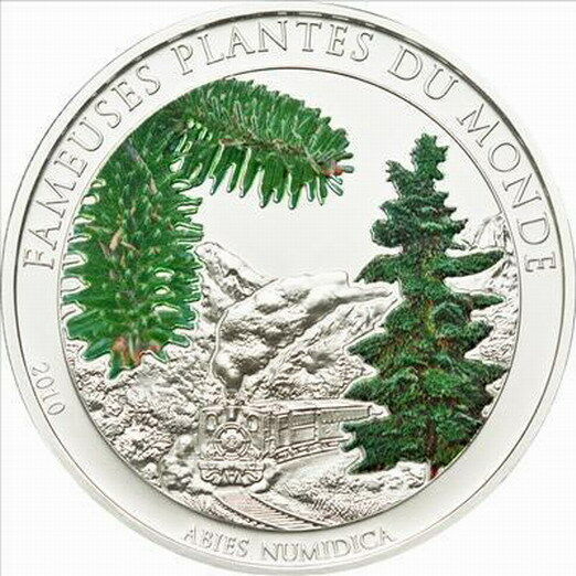 Read more about the article Benin 2010 Abies Fragrant 100 Francs Silver Plated Coin Proof