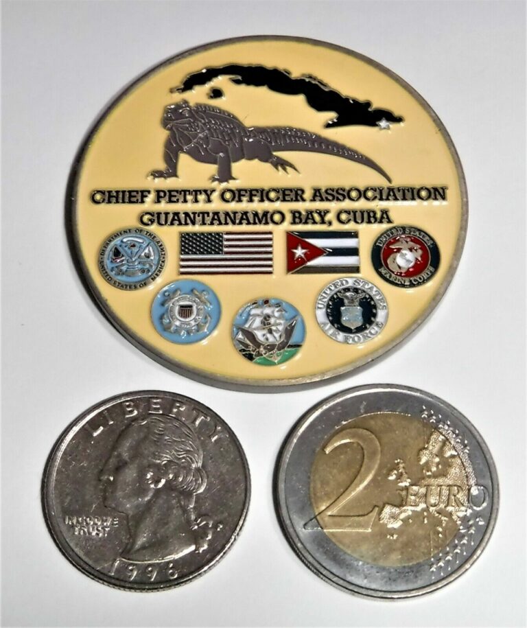 Read more about the article Challenge Coin – USN – Chief Petty Officer Association Guantanamo Bay – Backbone