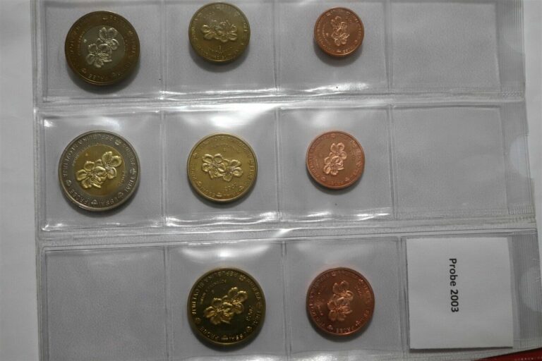 Read more about the article SLOVENIA 2003 FANTASY EURO PATTERN COIN SET B36 #157