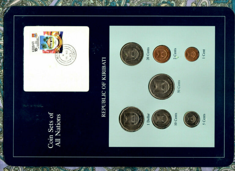 Read more about the article Coin Sets of All Nations Kiribati All 1979 UNC $1 50 20 10 5 2 1 cents