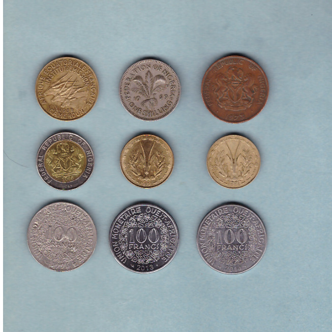 Read more about the article Cameroun  Nigeria and West Africa – Coin Collection Lot – World/Foreign/Africa