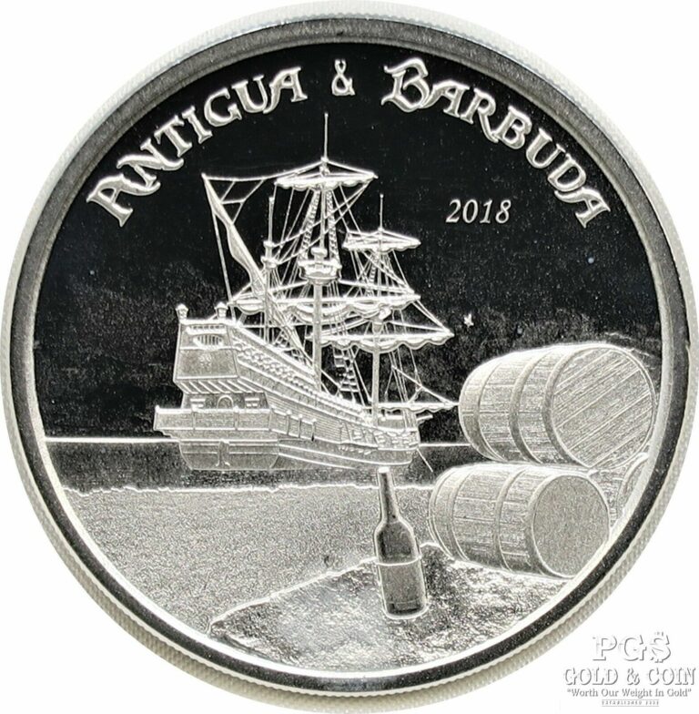 Read more about the article 2018 Antigua and Barbuda 1 Oz Silver $2 Unc Silver Bullion Coin Rum Runner 22190