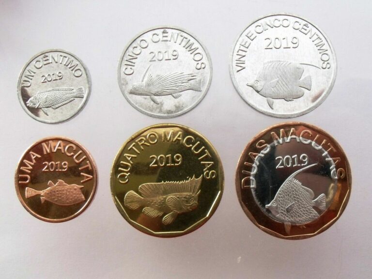 Read more about the article CABINDA – ANGOLA 6 COINS SET 2019 1 CENTIMO – 4 MACUTA – BIMETALLIC – FISH UNC