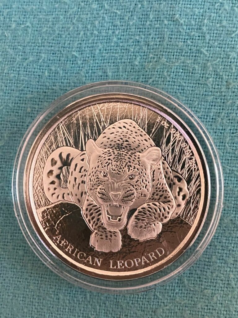 Read more about the article Ghana 2017 African Leopard 1oz Silver Coin Capsule Mintage 50 000