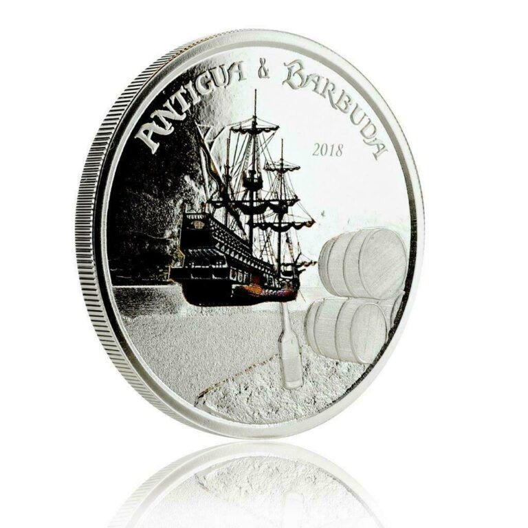 Read more about the article 2018 1 oz Proof Color Antigua and Barbuda Rum Runner .999 Silver Coin #A456