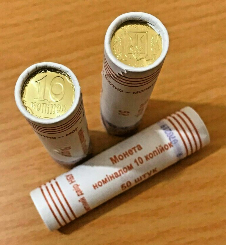 Read more about the article UKRAINE – Bank ROLL (50 coins) x 10 KOPIYOK (kopecks) 2019  KM # New – BU  UNC