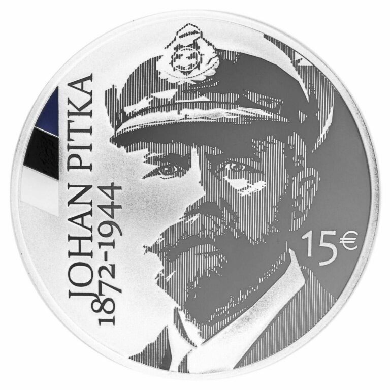 Read more about the article Estonia 2022 silver coin 15 Euro anniversary of  birth of Admiral Johan Pitka !!