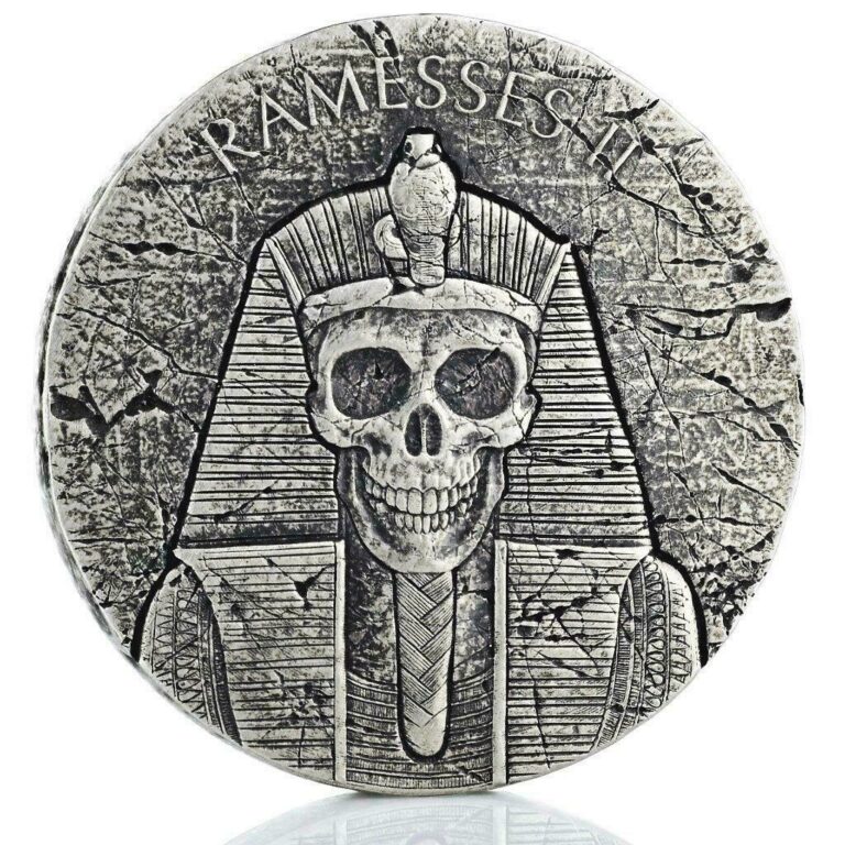 Read more about the article 2017 2 oz Ramesses II AFTERLIFE Egyptian Silver Coin .999 Republic of Chad #A445