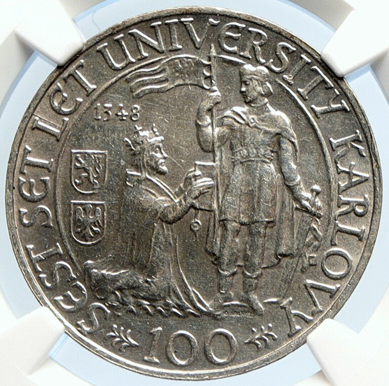 Read more about the article 1948 Czechoslovakia – Charles University OLD Silver 100 Korun Coin NGC i105887