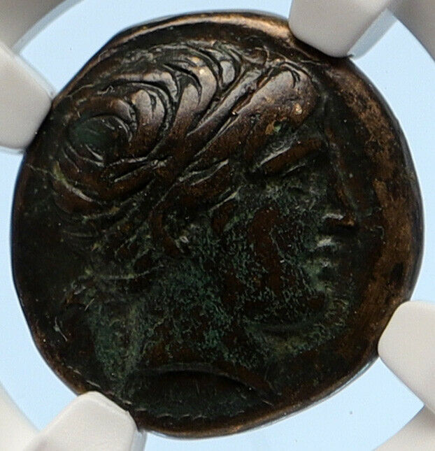 Read more about the article MACEDONIA of Philip II Ancient OLD Greek Coin Apollo OLYMPIC Horse NGC i95642