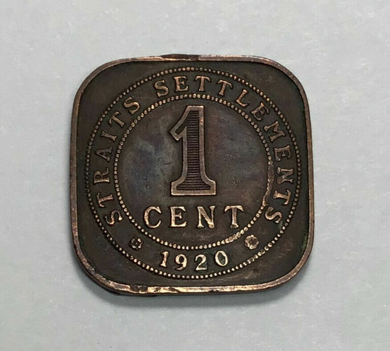 Read more about the article STRAITS SETTLEMENTS 1920 KING GEORGE V  BRONZE ONE CENT COIN (KM# 32)