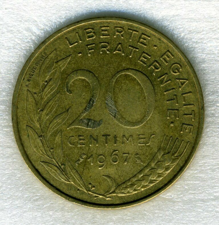 Read more about the article France 20 Centimes 1967 – Coin – .99c flat shipping