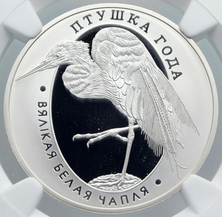 Read more about the article 2008 BELARUS Animal GREAT WHITE EGRET BIRD Proof Silver 10 Ruble Coin NGC i89223