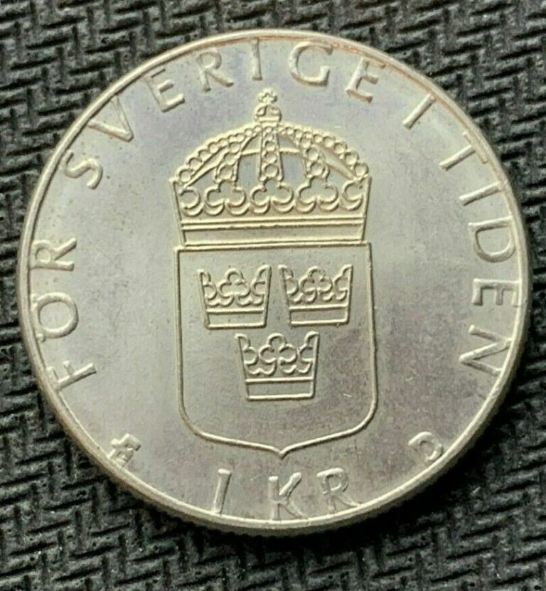 Read more about the article 1989 Sweden 1 Krona Coin UNC  High Grade World Coin  #B454