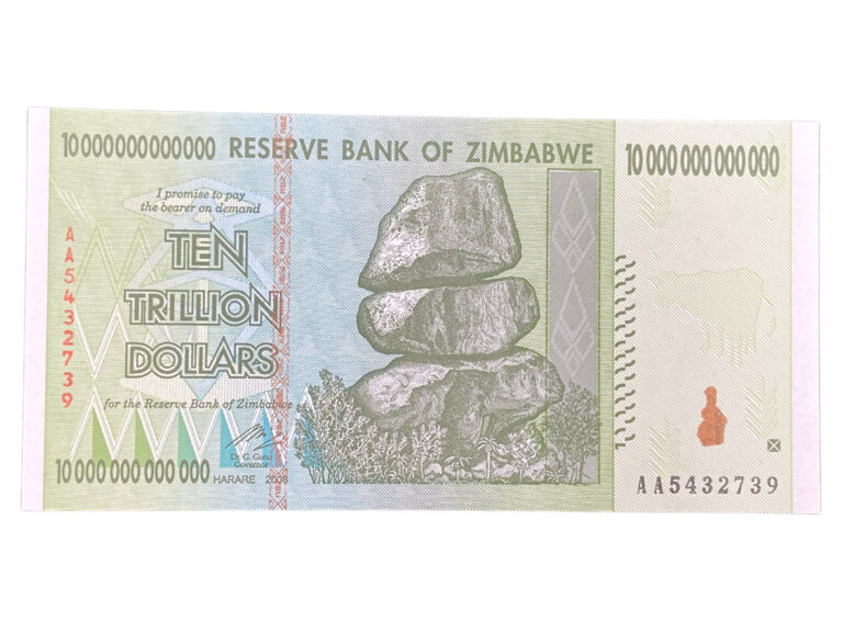 Read more about the article Zimbabwe Ten Trillion Dollar Note 2008 UNC Crisp