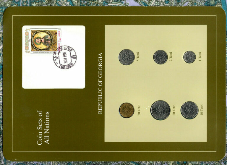 Read more about the article Coin Sets of All Nations Georgia 1993 UNC 50 20 10 5 2 1 Tetri