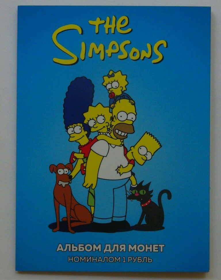 Read more about the article Album + 12 coins 1 ruble The Simpsons Bart Simpson  Marge Simpson  Homer Simpson