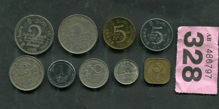 Read more about the article Set of 9  coins of   Sri Lanka