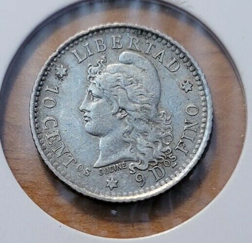 Read more about the article 1882 Argentina 10 Centavos World Silver Coin