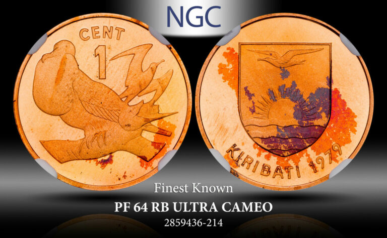 Read more about the article 1979 KIRIBATI CENT PF 64 RB ULTRA CAMEO NGC TONED COIN FINEST KNOWN