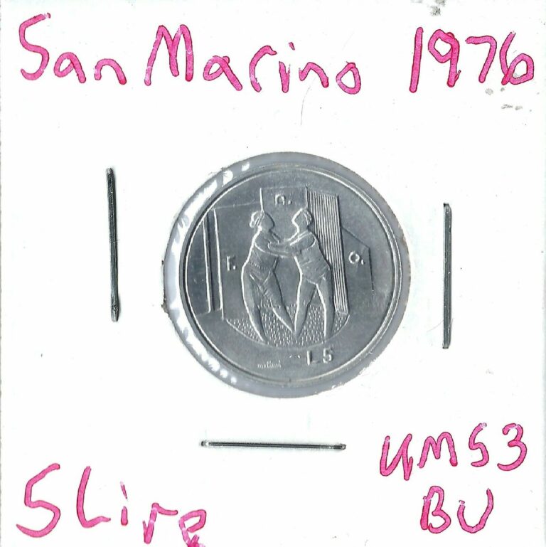 Read more about the article Coin San Marino 5 Lire 1976 KM53  combined shipping
