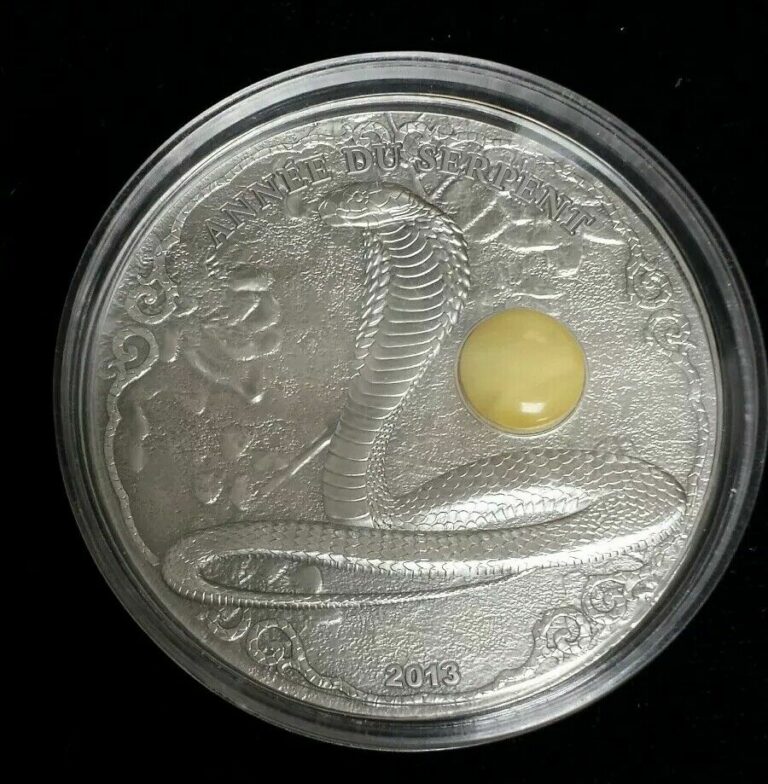 Read more about the article Rare 2013 Republique Togolaise 1500 Francs 2 oz .999 Silver Coin Year of Snake