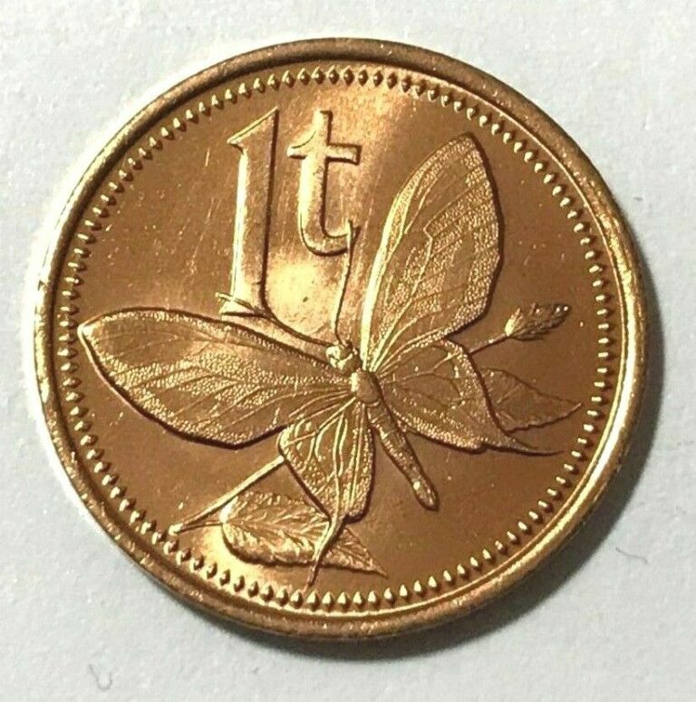 Read more about the article Papua New Guinea 1 toea  Butterfly  Insect animal wildlife coin