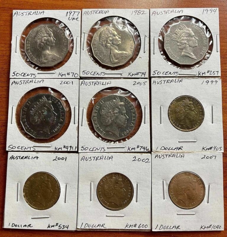 Read more about the article Australia – Lot Of 9 Coins