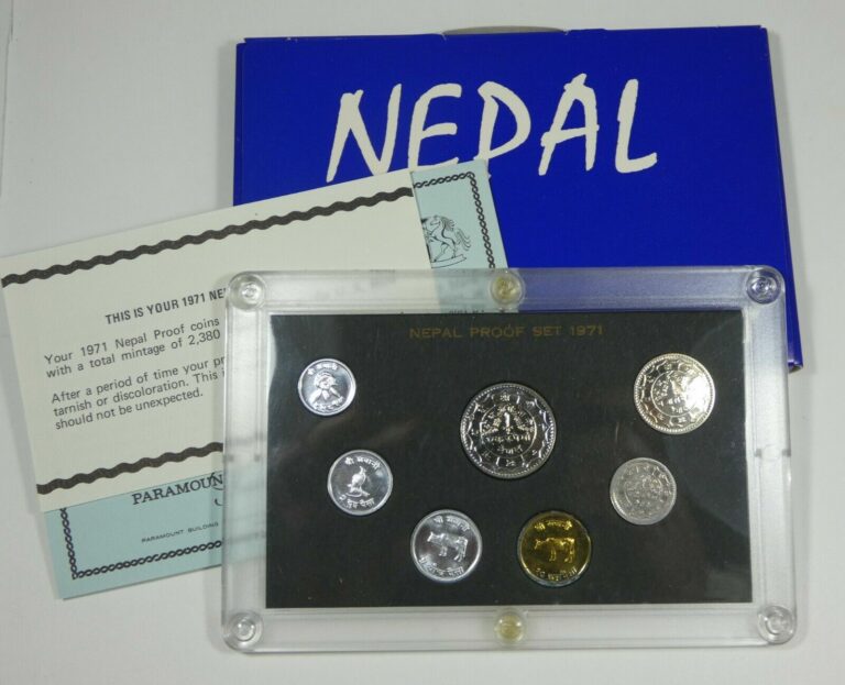 Read more about the article 1971 NEPAL Proof Set ~ 7 Coins w/original Box