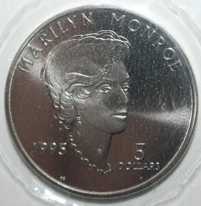 Read more about the article Marshall Islands 5 Dollars Coin 1995 KM# 253 Marilyn Monroe Five UNC